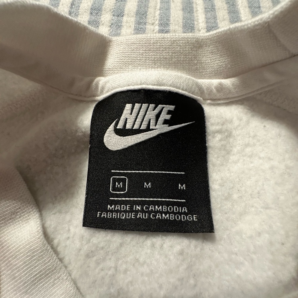 Womens Size M Nike Sportswear Big Logo Fleece Sweatshirt Blk/Wht BV3933 - Picture 4 of 6